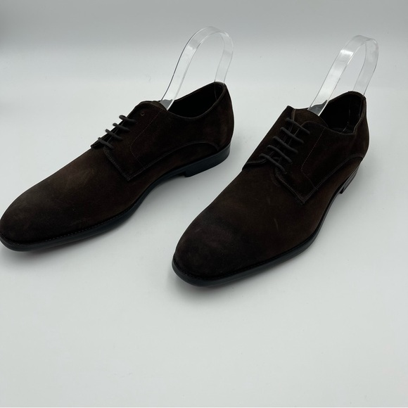 To Boot New York Amedeo Dark Brown Aero Suede Derby Shoes SZ 15-MSRP $399-NEW main image 9